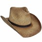 Preview: Fox Outdoor Strohhut, mit Kinnband, Westernhut hellbraun